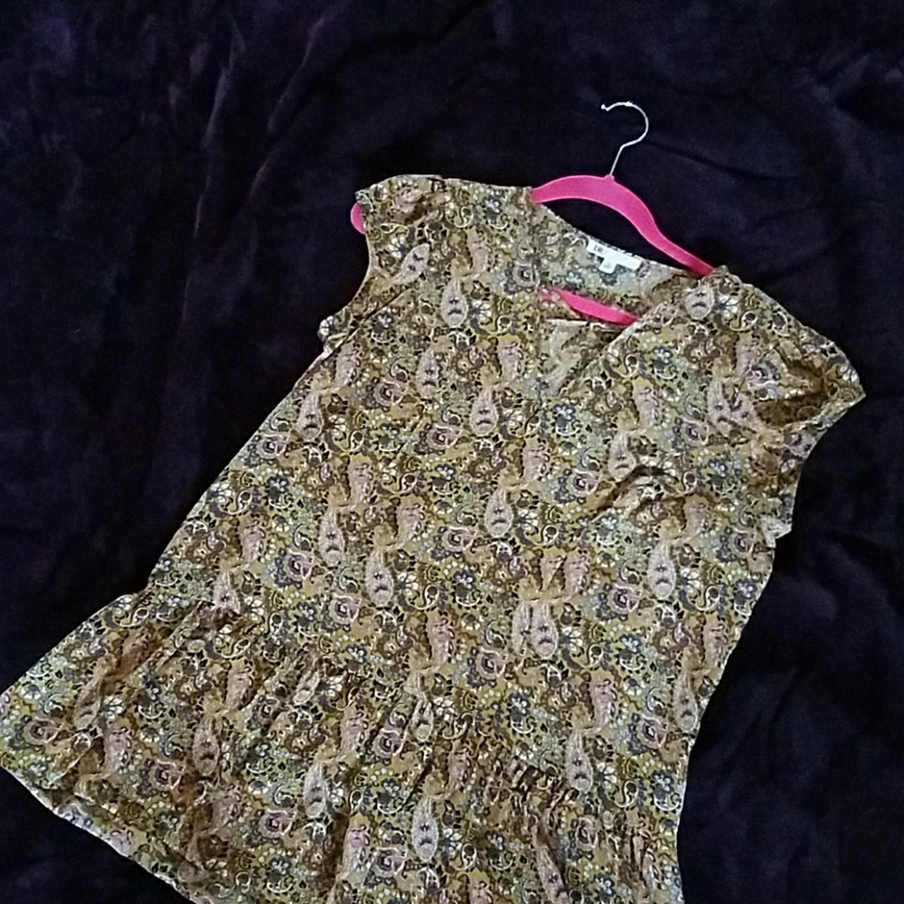 Shear long blouse